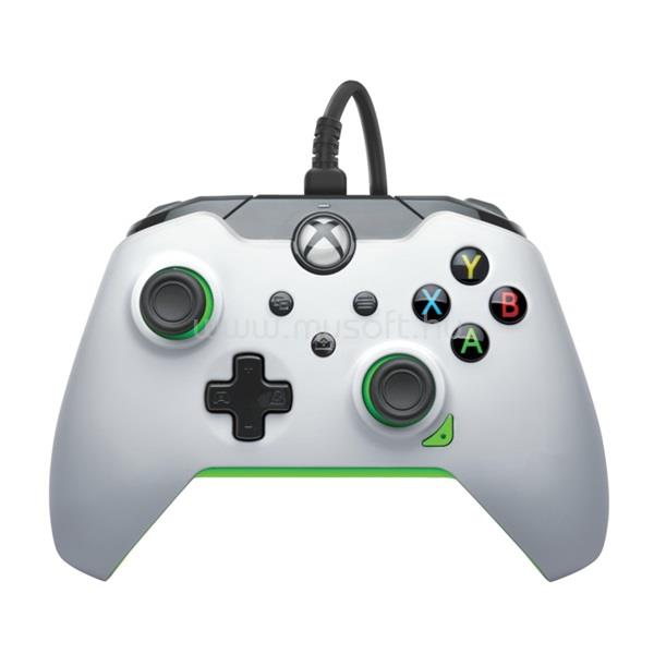 PDP Xbox Series X|S/Xbox One/PC 3,5 mm audio vezetékes kontroller (neon fehér)