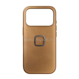 PEAK DESIGN Mobile Everyday Clarino Case iPhone 17 Pro - Tan M-MC-CF-BR-1 small