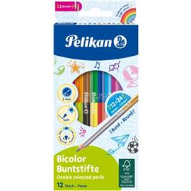 PELIKAN Bicolor 12 db ceruzában 24 szín színes ceruza készlet PELIKAN_00700146 small