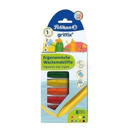 PELIKAN Griffix háromszögletű jumbo 8 db-os BL zsírkréta PELIKAN_00700832 small