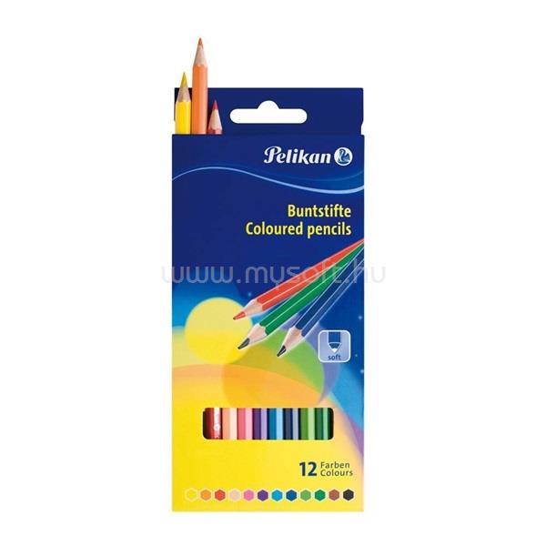 PELIKAN lakkozott 12db-os vegyes színű színes ceruza