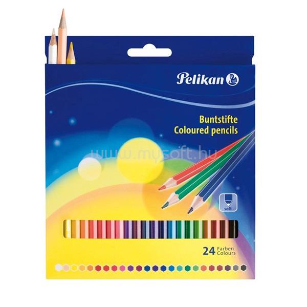 PELIKAN lakkozott 24db-os vegyes színű színes ceruza