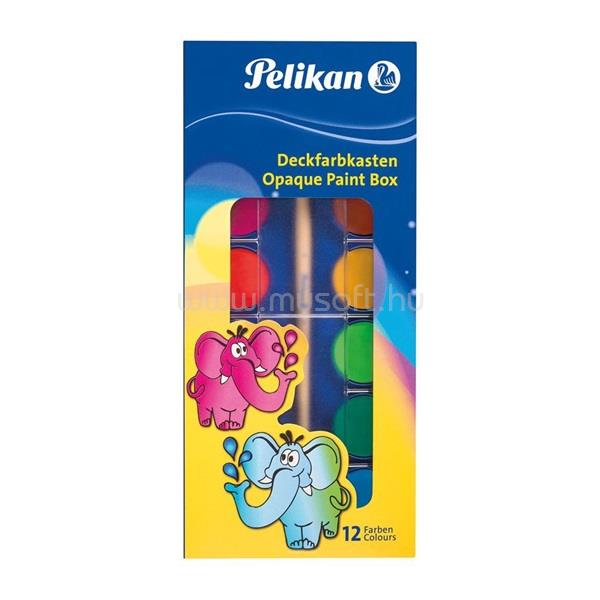 PELIKAN Pelikán 11szín +1 fedőfehér vízfesték készlet