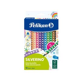 PELIKAN Silverino 12 színű vastag, háromszögletű színesceruza készlet PELIKAN_00700627 small