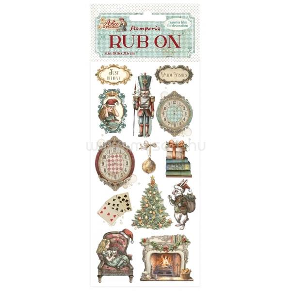 PENTART Alice in Christmas soldiers 10,2x21,6 cm kaparós matrica
