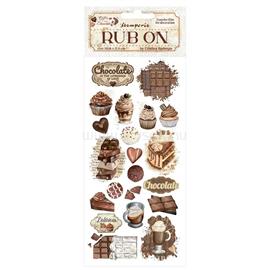 PENTART Coffee and Chocolate vintage sweet moments 10,2x21,6 cm kaparós matrica PENTART_48803 small