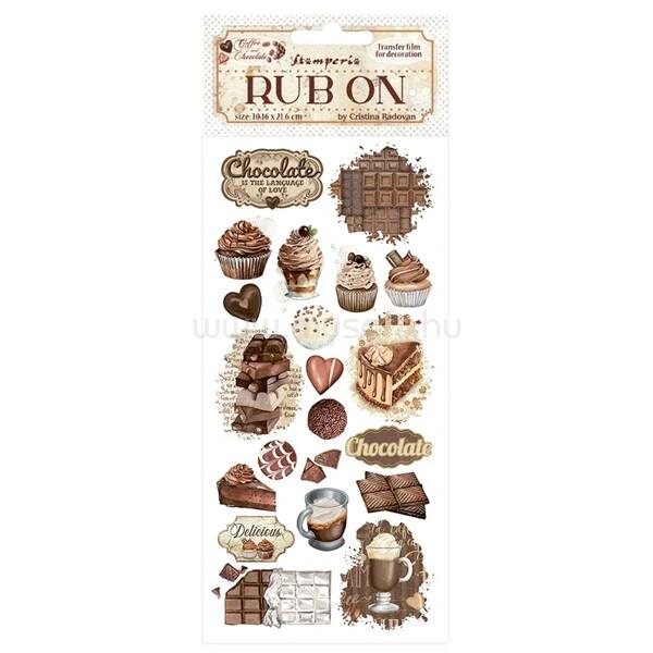 PENTART Coffee and Chocolate vintage sweet moments 10,2x21,6 cm kaparós matrica