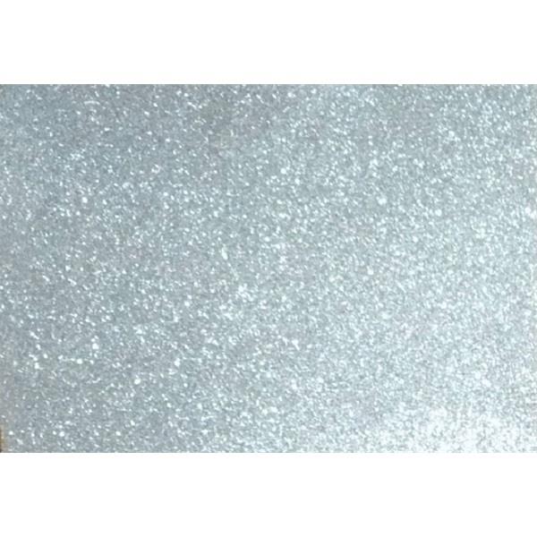 PENTART Kreatív 20x30cm öntapadós 2mm glitteres fehérarany dekorgumilap