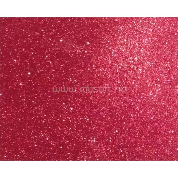 PENTART Kreatív 20x30cm öntapadós 2mm glitteres piros dekorgumilap