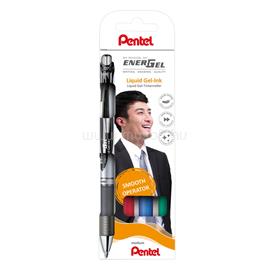 PENTEL Rollertoll zselés 0.7mm, EnerGel BL77-4, fekete, kék, piros, zöld PENTEL_64723 small