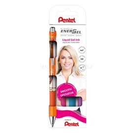PENTEL Rollertoll zselés 0.7mm, EnerGel BL77-4, írásszín narancs, pink, világoskék, lila PENTEL_64724 small
