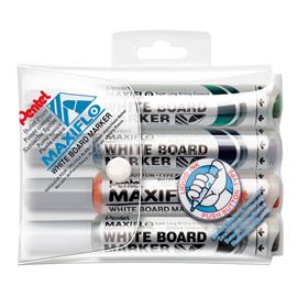 PENTEL Táblamarker készlet, 2,5mm, kerek hegyű, Maxiflo, 4 klf. szín PENTEL_MWL5M4 small