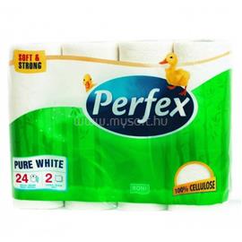 PERFEX Toalettpapír 2 rétegű kistekercses 100% cellulóz 24 tekercs/csomag Boni Perfex PERFEX_54148 small