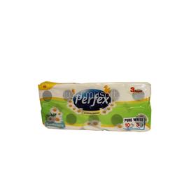 PERFEX Toalettpapír 3 rétegű kistekercses 100 % cellulóz 120 lap/tekercs 10 tekercs/csomag Boni Parfüm Essence kamillás PERFEX_R_60759 small