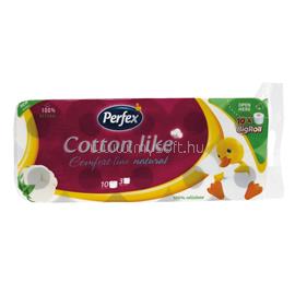 PERFEX Toalettpapír 3 rétegű kistekercses 100% cellulóz 160 lap/tekercs 10 tekercs/csomag Cotton Like fehér PERFEX_HT13407 small