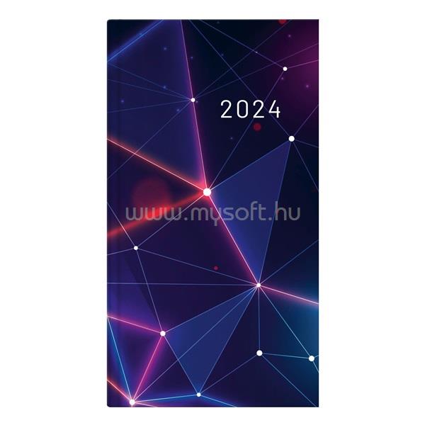PERIOD Abstract 2024-es álló Blue papír zsebnaptár