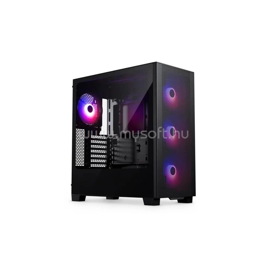 PHANTEKS XT Pro Ultra számítógépház - edzett üveg, 4db M25-140 D-RGB ventilátor, E-ATX, fekete