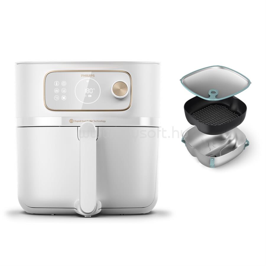 PHILIPS Airfryer 7000 Combi XXL HD9876/25 forrólevegős sütő