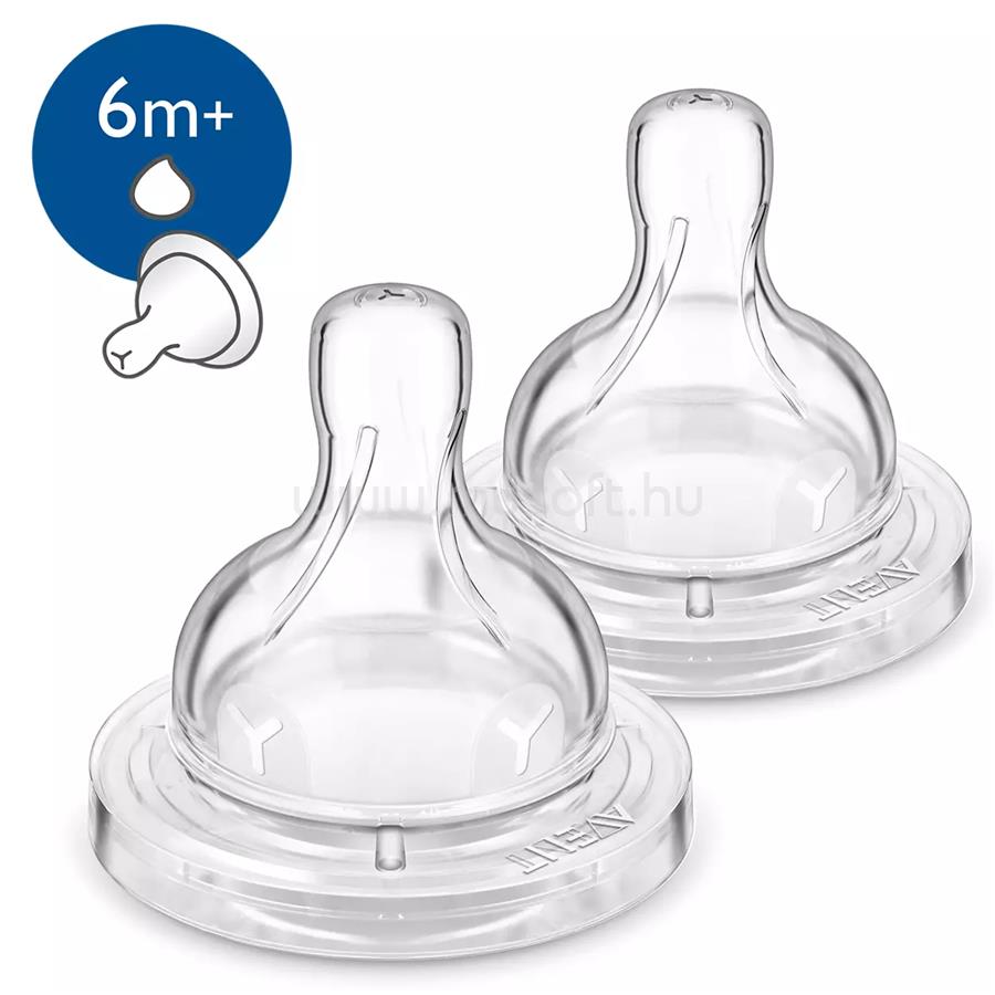 PHILIPS Avent Classic+ SCF636/27 2 x Y-vágású pótcumi