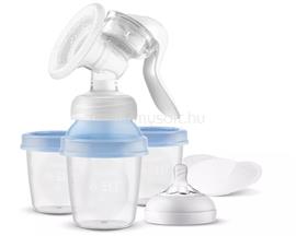 PHILIPS Avent Natural SCF430/13 kézi mellszívó cumisüveggel és VIA pohárral SCF430/13 small