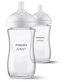 PHILIPS Avent Natural SCY933/02 240ml üveg cumisüveg 2db [a] SCY933/02 small