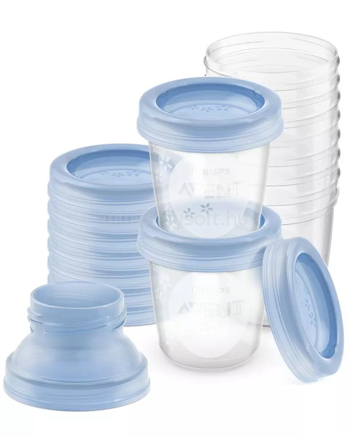PHILIPS Avent SCF618/10 10 x 180ml VIA anyatejtároló rendszer adapterrel