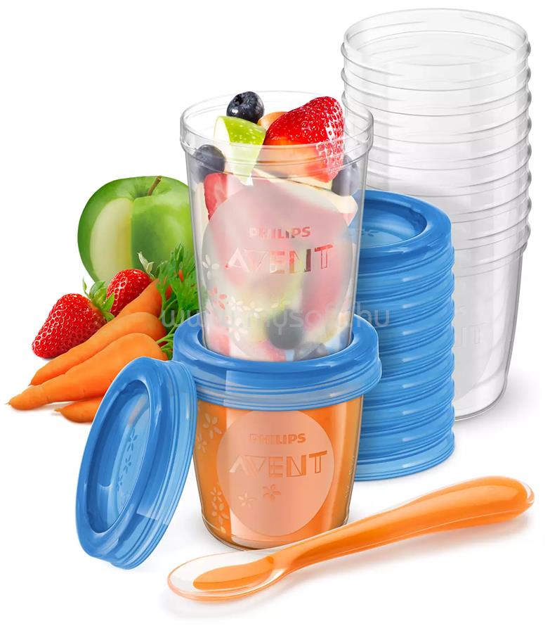 PHILIPS Avent SCF721/20 Etető szett 10 x 180ml + 10 x 240ml VIA poharak etetőkanállal