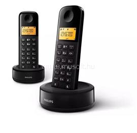 PHILIPS DECT TELEFON fekete 300mAh 2 kézibeszélő D1602B/53 small