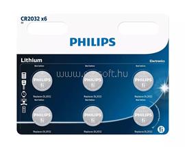 PHILIPS GOMBELEM LÍTIUM 3.0V 6-BLISZTER (20.0 x 3.2) CR2032 CR2032P6/01B small
