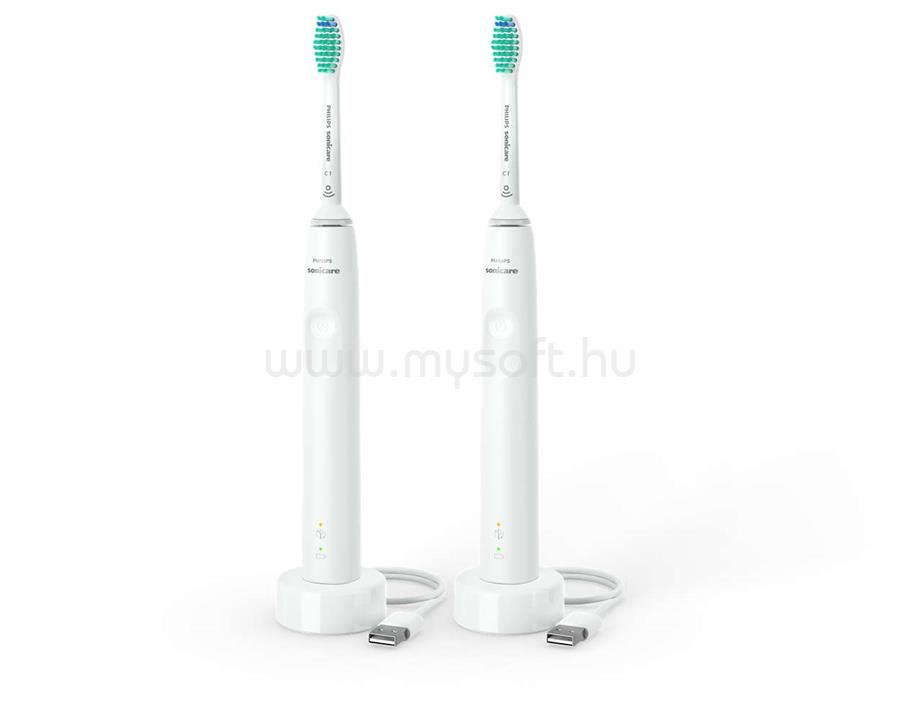PHILIPS HX3675/13 3100 Series Sonicare elektromos fogkefe szett (fehér)