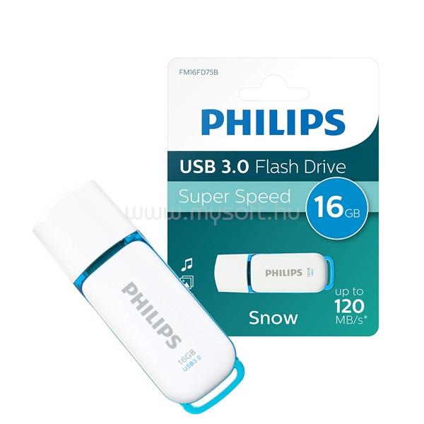 PHILIPS Snow Pendrive 16GB USB3.0 (fehér)