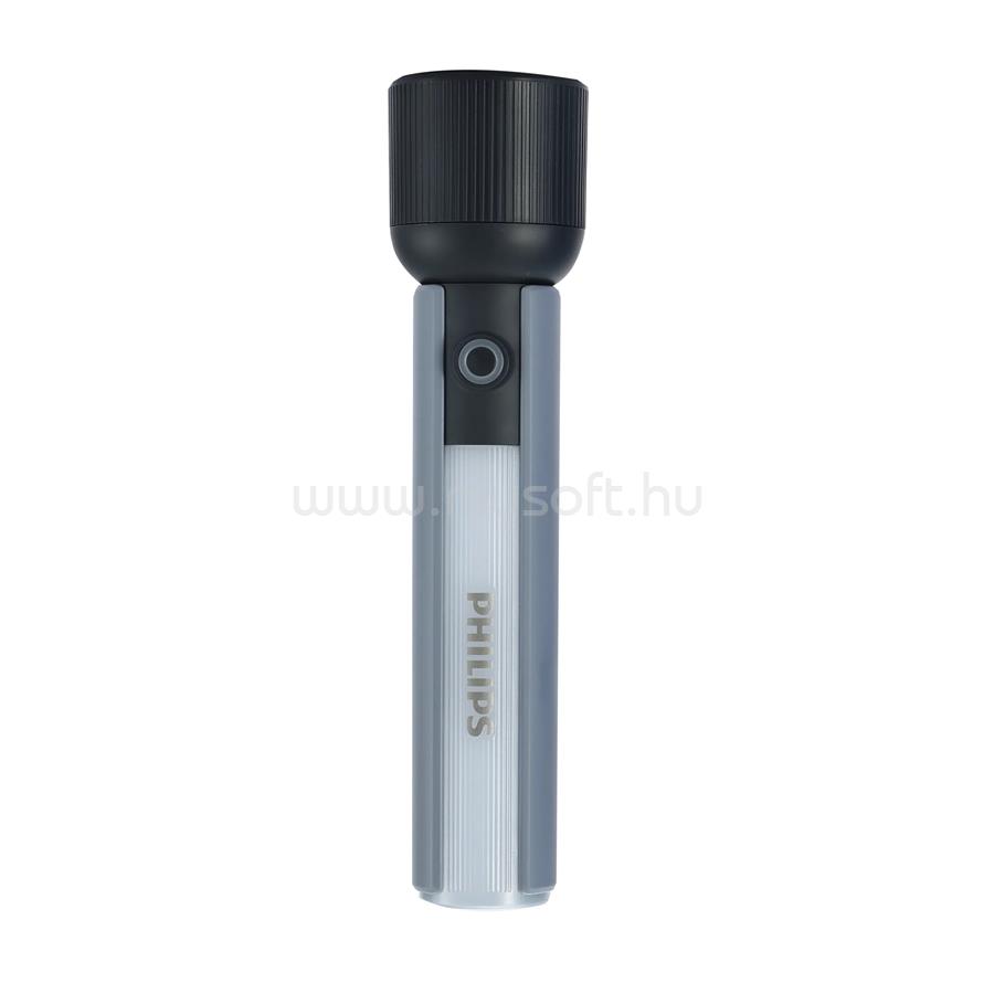 PHILIPS LED light COB flashlight, high brightness, 400 lumens, flashing mode, 5 brightness levels, Type,C rechargeable, low power consumption, IP44 water resistance, 18650 battery