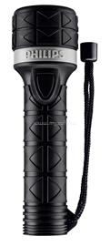 PHILIPS LED flashlight, rubber coating, black, without 2 AA batteries with hang tag OUTDOOR SFL5200/10 small