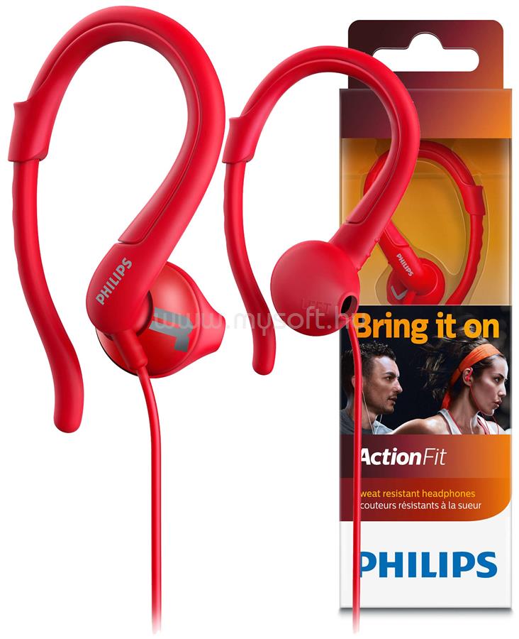 PHILIPS SHQ1250 fülhallgató (piros)