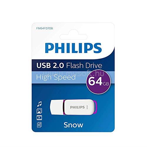 PHILIPS Snow Edition USB 2.0 64GB pendrive (fehér-lila)
