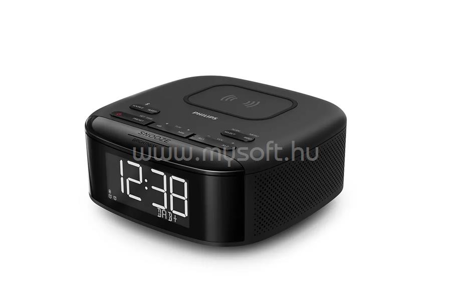 PHILIPS TAR7705 Bluetooth/USB rádiós ébresztőóra vezeték nélküli töltővel