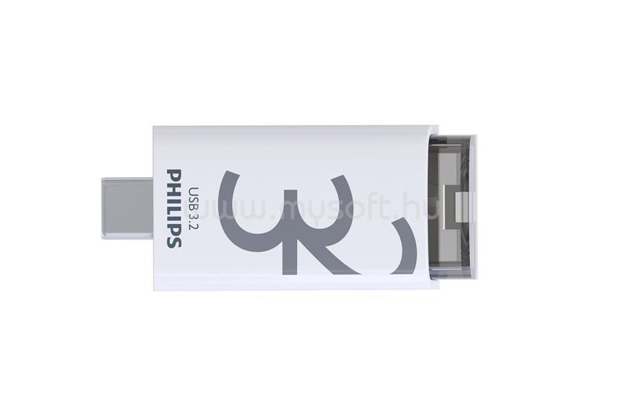 PHILIPS USB 3.2 USB-C 32GB pendrive (szürke)