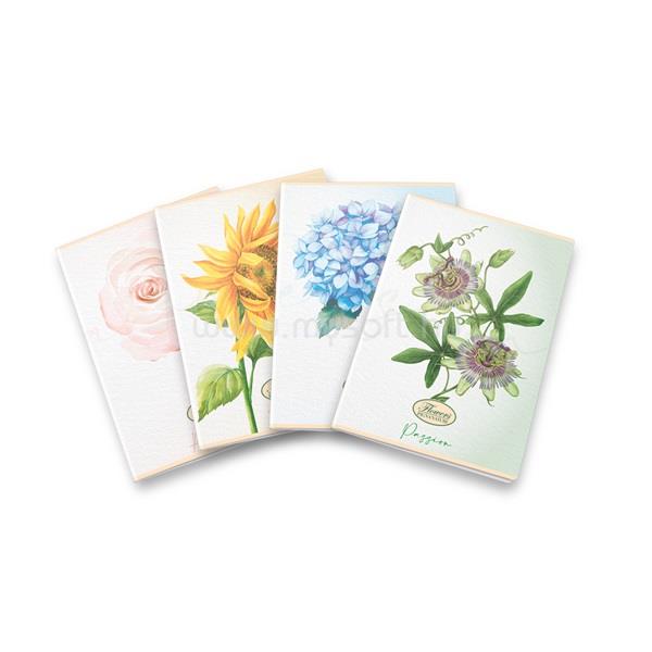 PIGNA Flower Special A4 tűzött 42 lapos kockás füzet
