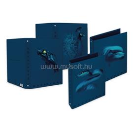 PIGNA Monocromo Blue  A4 4 gyűrűs 40 mm gerinsszélességű gyűrűs könyv P1121-0011 small