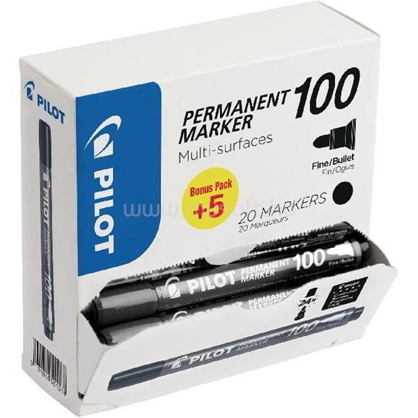 PILOT BT 100 20 db/csomag fekete permanent marker