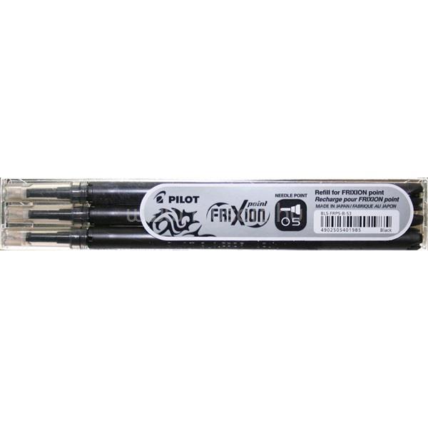 PILOT Frixion Point 0,5mm 3db-os fekete rollertoll betét