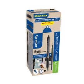 PILOT Rollertoll 0,5mm, törölhető Frixion Clicker GreenPack, 12 toll + 12betét, írásszín fekete PILOT_57157 small