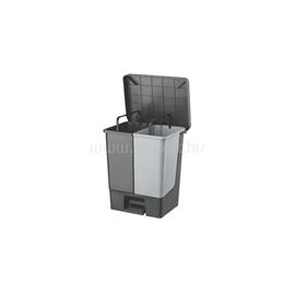 PLANET Szemetes kuka pedálos 2x25 literes sötétszürke/világosszürke UP312-245 PLANET_63662 small