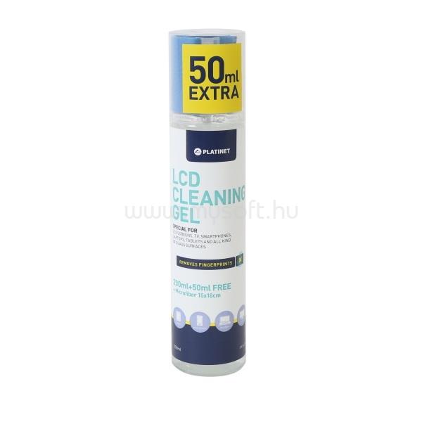 PLATINET LCD kijelzőtisztító folyadék 200ml +törlőkendő15x18