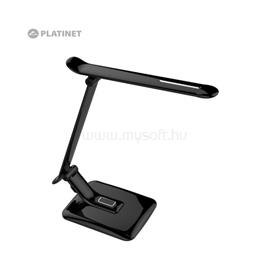 PLATINET PDL70 asztali lámpa, 12W + asztali USB töltő (fekete) PDL70B small
