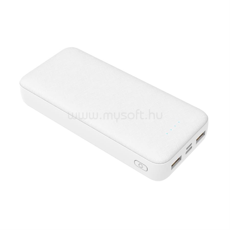 PLATINET Powerbank szett 20000 mAh +20W PD töltő (fehér)