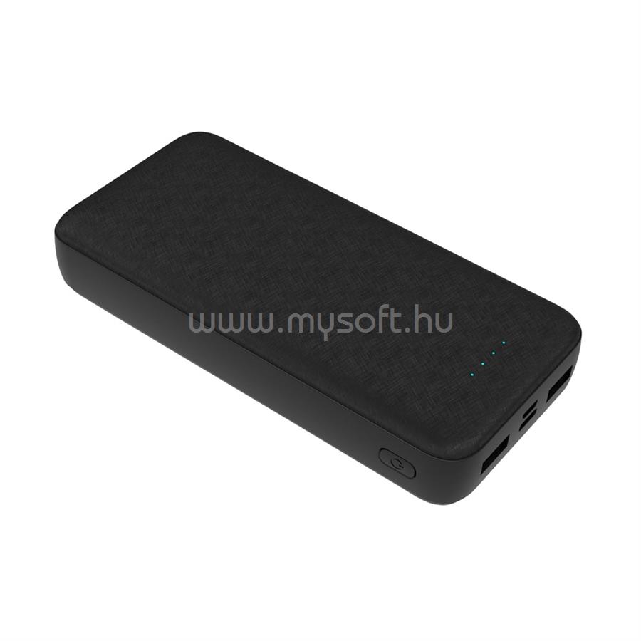PLATINET Powerbank szett 20000 mAh +20W PD töltő (fekete)
