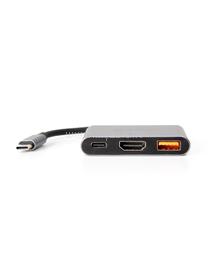 PLATINET USB-C 3.2 Gen2 10GB/S Media Hub 3in1 HDMI 4K USB-A 3.2 USB-C PD 100W Aluminium PLATINET_PMH9991T small