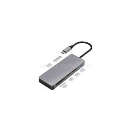 PLATINET USB HUB 3.0, 7in1 USB-C dokkoló, HDMI 4K, USB 3.0, USB 2.0, microSD / SD PMMA9822 small