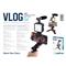 PLATINET Vlog kit, tripod állvány+mikrofon+LED videolámpa+mobiltartó PMVG4IN1 small